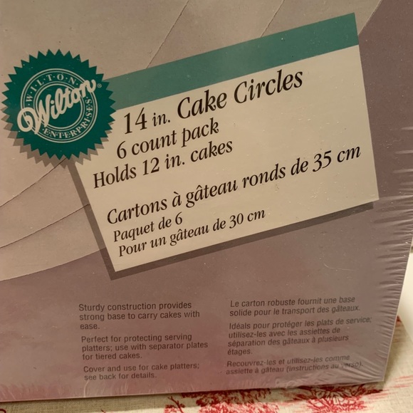 NWT WILTON 14 in. CAKE CIRCLES. - Picture 3 of 5